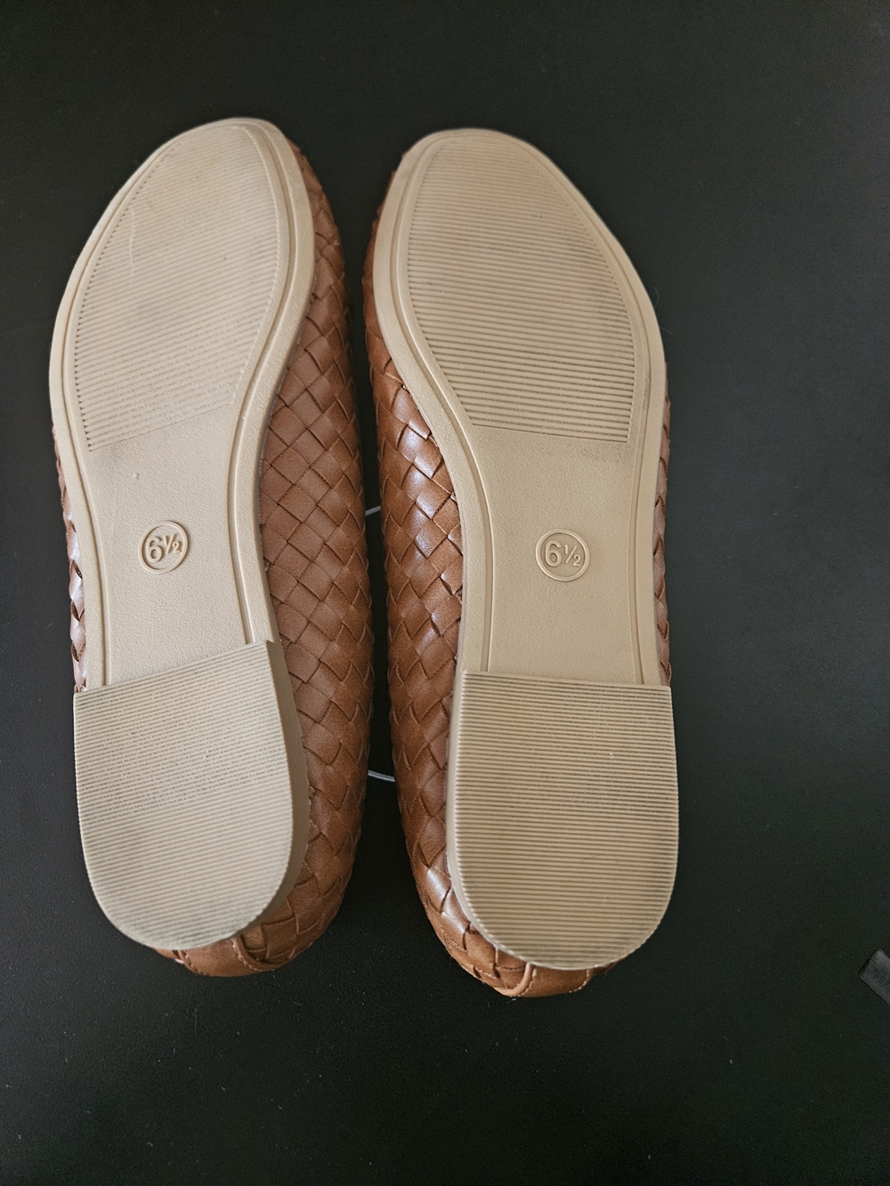 NWT Universal Thread Woven Ballet Flats in Cognac Size 6.5 - Picture 5 of 9